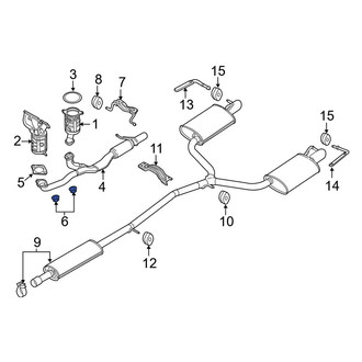 Ford OE - Exhaust Pipe Nut