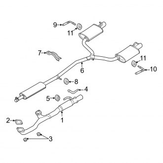 2013 Ford Explorer OEM Exhaust Parts | Systems, Tips — CARiD.com