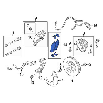 Ford OE - Front Disc Brake Pad Set