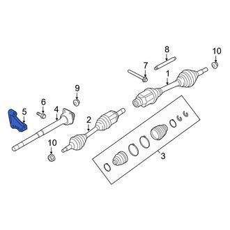 Ford OE - Front Right CV Intermediate Shaft Bracket