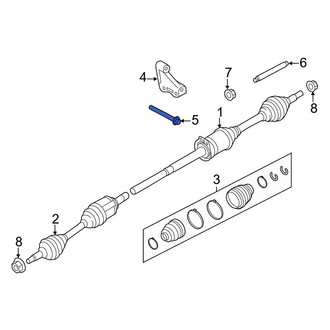Ford OE - Front Right CV Intermediate Shaft Bolt