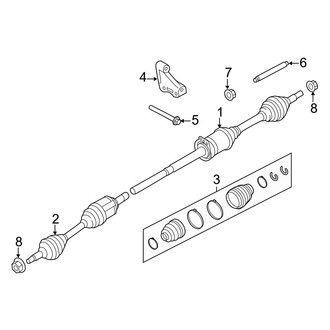 Ford OE - Front Suspension - Drive Axles (From 1/28/14)