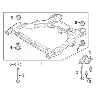 Ford OE - Front Suspension - Crossmembers & Components (3.7L)