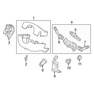 Ford OE - Steering Column - Shroud, Switches & Levers
