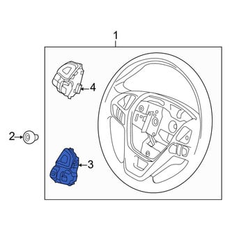 Ford OE - Right Steering Wheel Radio Controls