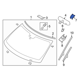 Ford OE - Front Upper Interior Rear View Mirror Cover