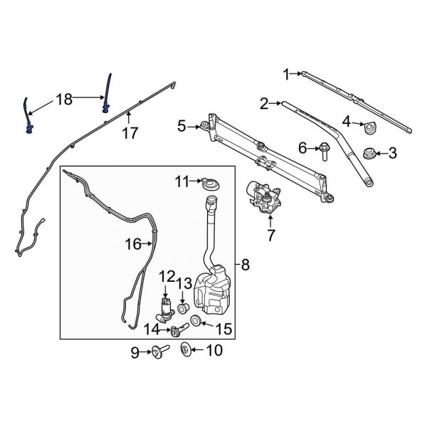 Windshield Washer Nozzle