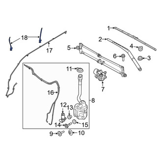 Ford OE - Front Windshield Washer Nozzle
