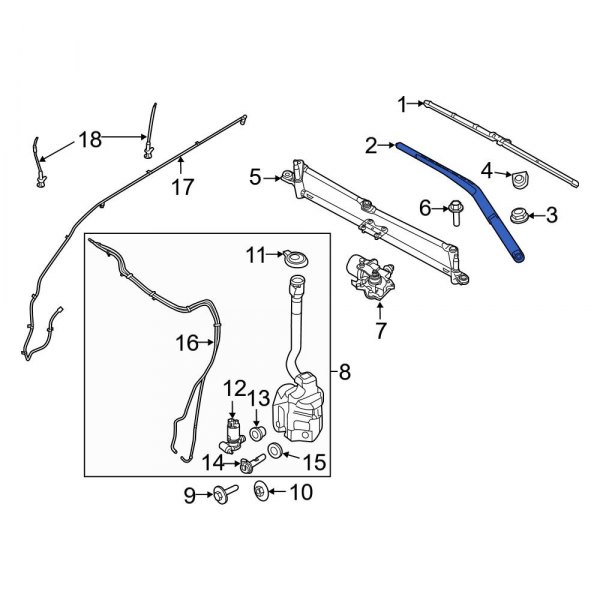 Windshield Wiper Arm