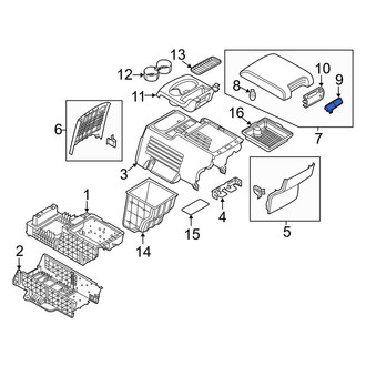 Ford OE - Rear Center Console Latch