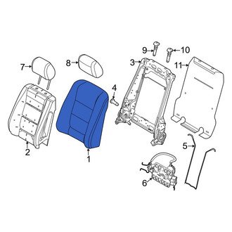 Ford OE - Front Left Seat Back Cushion Cover