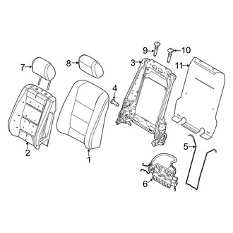 Ford OE - Seats & Tracks - Front Seat Components (Seat Back)
