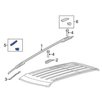 Ford OE - Front Left Roof Luggage Carrier Side Rail Cap