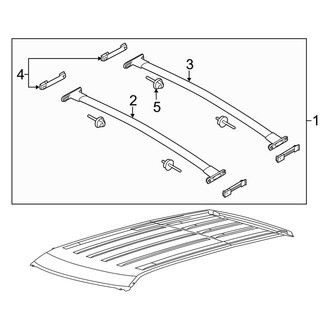 Ford OE - Roof - Luggage Carrier (With Sunroof, Accessory Kit)