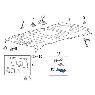 Ford OE - Left Roof Bezel