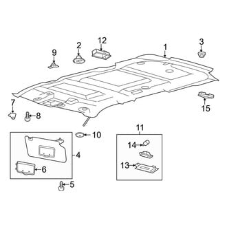 Ford OE - Roof - Interior Trim (With Sunroof)