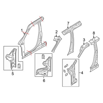 Ford OE - Pillars, Rocker & Floor - Center Pillar & Rocker