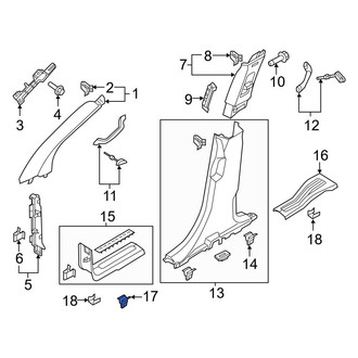 Ford OE - Door Sill Plate Clip