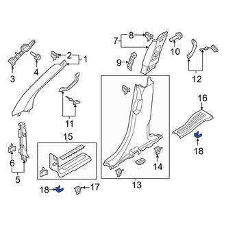 Ford OE - Door Sill Plate Clip