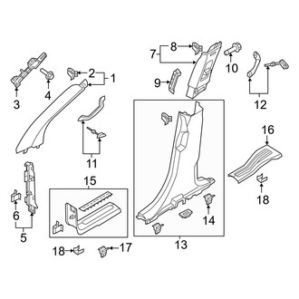 Ford OE - Pillars, Rocker & Floor - Interior Trim