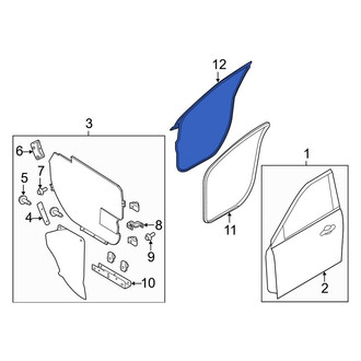 Ford OE - Front Right Outer Door Seal