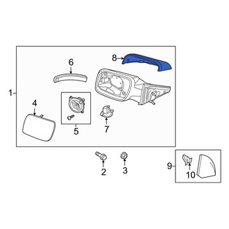 Ford OE - Front Left Door Mirror Cover