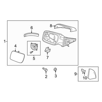 Ford OE - Front Door - Outside Mirrors (Base / Limited / XLT)