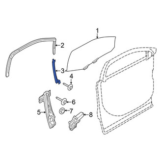 Ford OE - Front Left Window Regulator Guide
