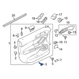 Ford OE - Door Interior Trim Panel Screw