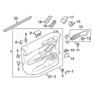 Ford OE - Front Door - Interior Trim