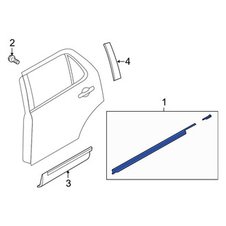 Ford OE - Rear Left Door Belt Molding