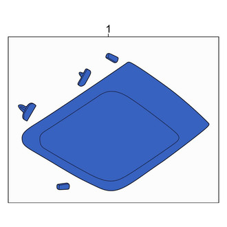 Ford OE - Rear Right Quarter Glass