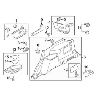 Ford OE - Quarter Panel - Interior Trim (Passenger Side)