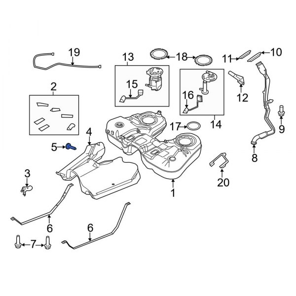 Fuel Tank Shield Clip