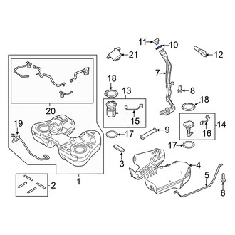 Ford OE - Fuel Filler Neck Mount Plate