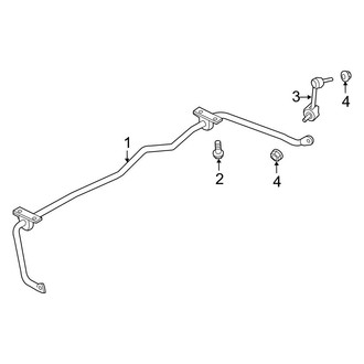 Ford OE - Rear Suspension - Stabilizer Bar & Components (FWD)