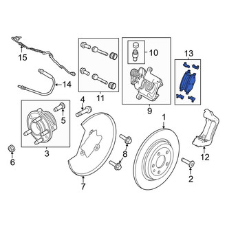 Ford OE - Rear Disc Brake Pad Set