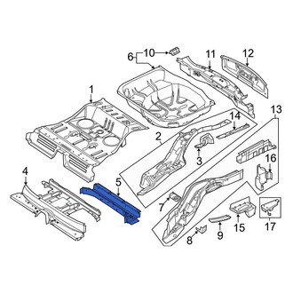 Ford OE - Rear Center Floor Pan Crossmember