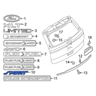 Ford OE - Rear Hatch Emblem