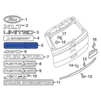 Ford OE - Rear Hatch Emblem
