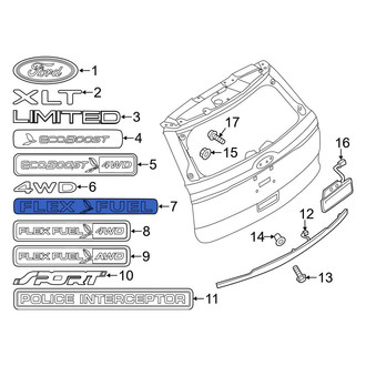 Ford OE - Rear Hatch Emblem