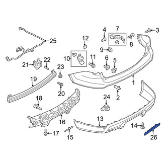 Ford OE - Rear Right Reflector Panel