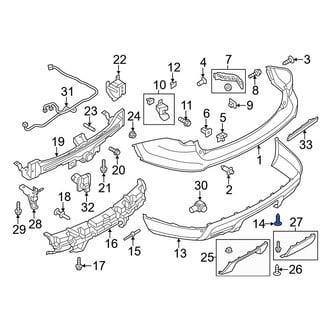 Ford OE - Bumper Cover Retainer
