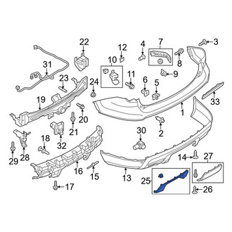Ford OE - Rear Bumper Trim