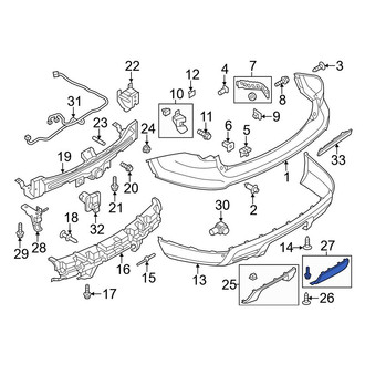 Ford OE - Rear Tow Hook Cover