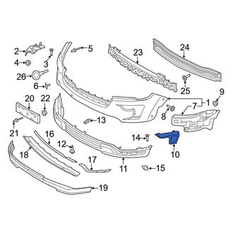 Ford OE - Front Right Bumper End Cap