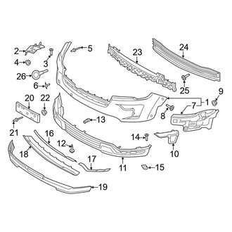 Ford OE - Front Bumper - Bumper & Components (Cover & Brackets)