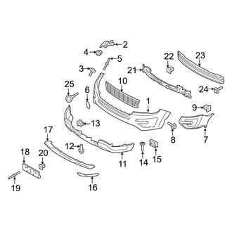Ford OE - Front Bumper - Bumper & Components (Cover & Brackets)