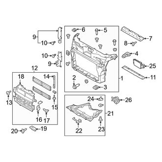 Ford OE - Radiator Support (2.3L)