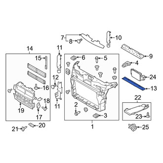 Ford OE - Front Lower Radiator Support Air Deflector